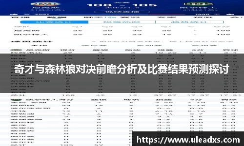 奇才与森林狼对决前瞻分析及比赛结果预测探讨